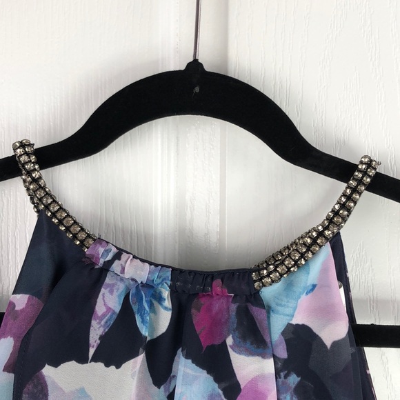 Jessica Simpson Multi Floral Chiffon Dress - Picture 3 of 8